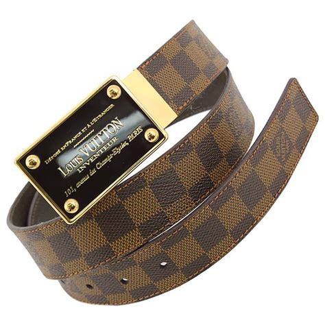 louis vuitton men's belts brown